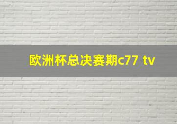 欧洲杯总决赛期c77 tv